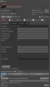 screenshot of the ois200 user interface